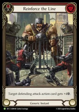 Reinforce the Line (Red) (Extended Art Regular) - GEM Pack Promos (Promo) [GEM-140]