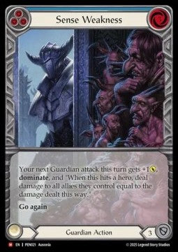 Sense Weakness (Extended Art Rainbow Foil) - Compendium Of Rathe (Majestic) [PEN-021]