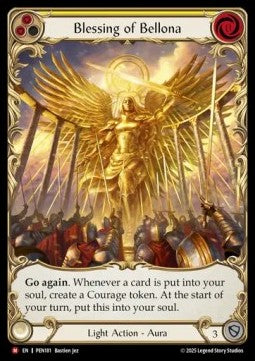 Blessing of Bellona (Extended Art Cold Foil) - Compendium Of Rathe (Majestic) [PEN-181]