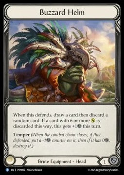 Buzzard Helm (Cold Foil) - Compendium Of Rathe (Rare) [PEN-002]