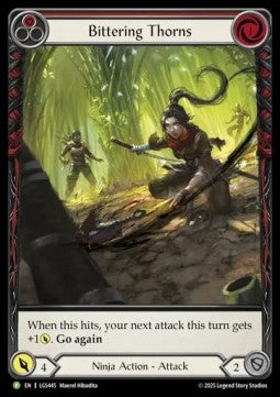 Bittering Thorns (Red) (Extended Art Rainbow Foil) - LGS Promos (Promo) [LGS-445]