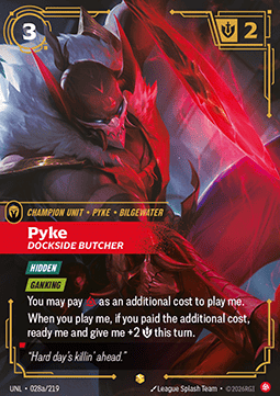 Pyke, Dockside Butcher (V.2 - Showcase) - Unleashed (Showcase) [UNL-028a]