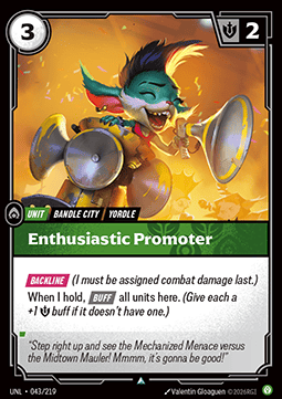Enthusiastic Promoter - Unleashed (Uncommon) [UNL-043]