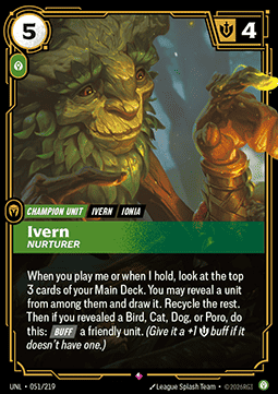 Ivern, Nurturer (V.1 - Rare) - Unleashed (Rare) [UNL-051]