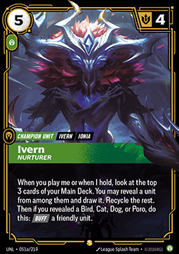 Ivern, Nurturer (V.2 - Showcase) - Unleashed (Showcase) [UNL-051a]
