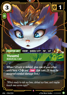 Yuumi, Magical Cat - Unleashed (Rare) [UNL-056]