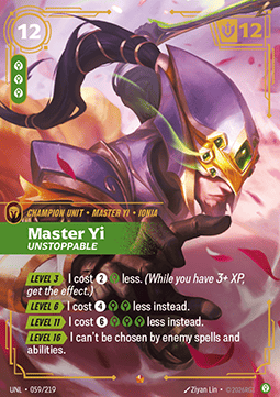 Master Yi, Unstoppable (V.1 - Epic) - Unleashed (Epic) [UNL-059]