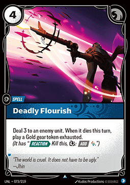 Deadly Flourish - Unleashed (Uncommon) [UNL-073]