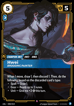 Hwei, Brooding Painter - Unleashed (Rare) [UNL-080]