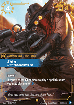 Jhin, Meticulous Killer (V.2 - Showcase) - Unleashed (Showcase) [UNL-089a]