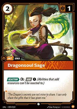 Dragonsoul Sage - Unleashed (Common) [UNL-093]