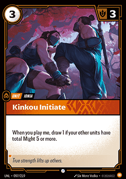 Kinkou Initiate - Unleashed (Common) [UNL-097]