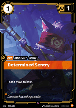 Determined Sentry - Unleashed (Rare) [UNL-111]