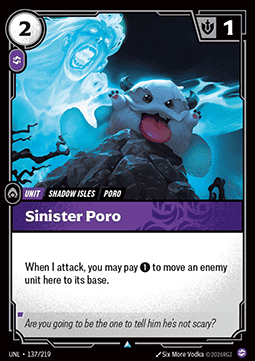 Sinister Poro - Unleashed (Uncommon) [UNL-137]