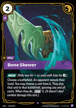 Bone Skewer - Unleashed (Rare) [UNL-139]