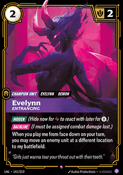 Evelynn, Entrancing - Unleashed (Rare) [UNL-141]