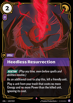 Heedless Resurrection - Unleashed (Rare) [UNL-142]