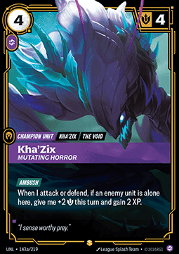Kha'Zix, Mutating Horror (V.2 - Showcase) - Unleashed (Showcase) [UNL-143a]