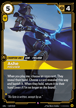Ashe, Focused - Unleashed (Rare) [UNL-169]