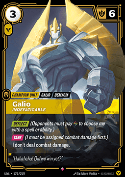 Galio, Indefatigable - Unleashed (Rare) [UNL-171]