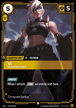 Vi, Peacekeeper (V.2 - Showcase) - Unleashed (Showcase) [UNL-176a]