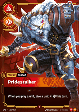 Rengar, Pridestalker (V.1 - Rare) - Unleashed (Rare) [UNL-183]