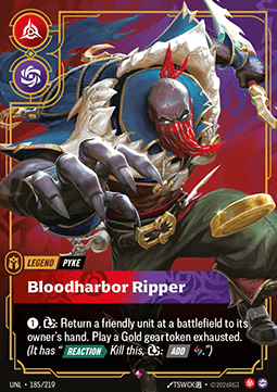 Pyke, Bloodharbor Ripper (V.1 - Rare) - Unleashed (Rare) [UNL-185]