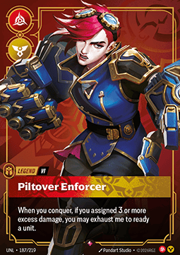 Vi, Piltover Enforcer (V.1 - Rare) - Unleashed (Rare) [UNL-187]
