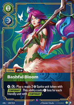 Lillia, Bashful Bloom (V.1 - Rare) - Unleashed (Rare) [UNL-189]