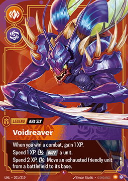 Kha'Zix, Voidreaver (V.1 - Rare) - Unleashed (Rare) [UNL-201]