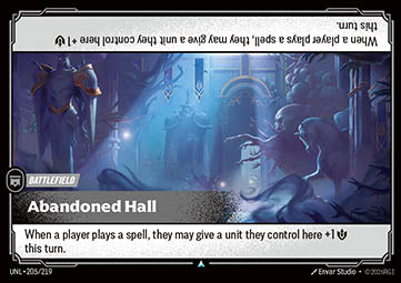 Abandoned Hall - Unleashed (Uncommon) [UNL-205]