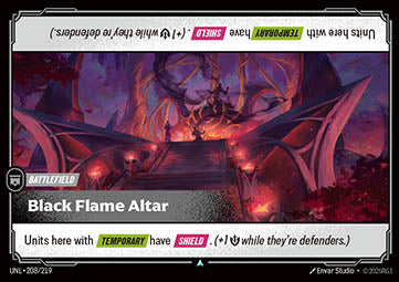 Black Flame Altar - Unleashed (Uncommon) [UNL-208]