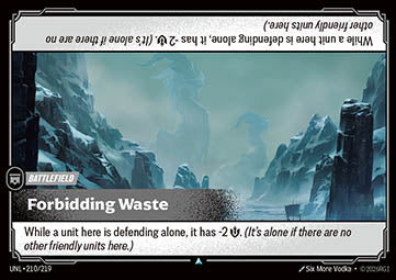 Forbidding Waste - Unleashed (Uncommon) [UNL-210]