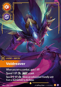 Kha'Zix, Voidreaver (V.3 - Signed Showcase) - Unleashed (Signed Showcase) [UNL-236*]