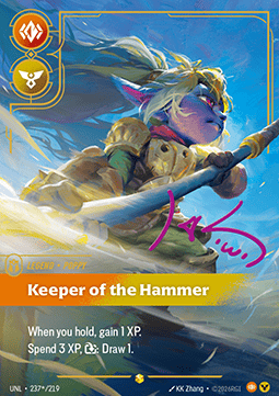 Poppy, Keeper of the Hammer (V.3 - Signed Showcase) - Unleashed (Signed Showcase) [UNL-237*]