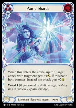 Auric Shards (Blue) (Rainbow Foil)