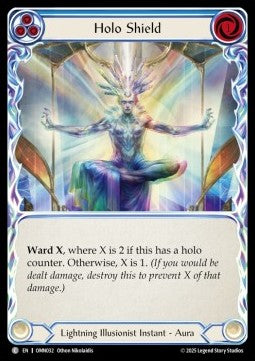 Holo Shield (Blue) (Rainbow Foil)