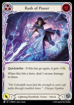 Rush of Power (Blue) (Regular)