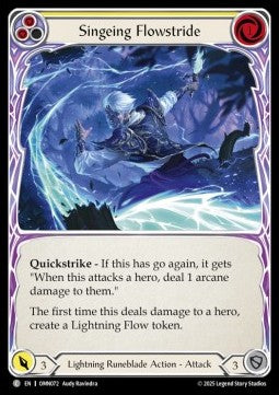 Singeing Flowstride (Yellow) (Rainbow Foil)