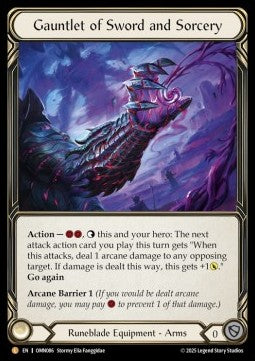 Gauntlet of Sword and Sorcery (Rainbow Foil) - Omens of the Third Age (Legendary) [OMN-086]