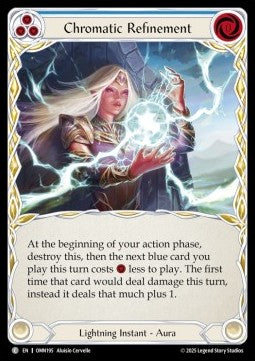 Chromatic Refinement (Blue) (Rainbow Foil)