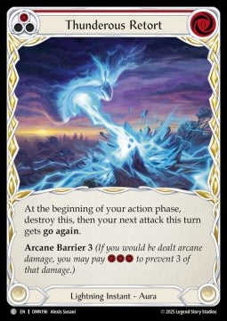 Thunderous Retort (Red) (Rainbow Foil)