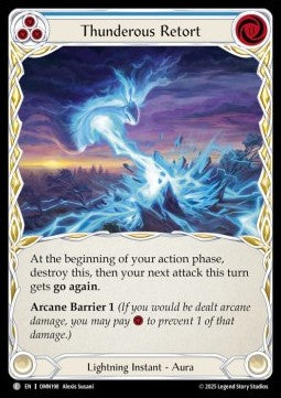 Thunderous Retort (Blue) (Regular)