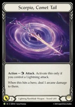 Scorpio, Comet Tail (Cold Foil)