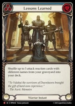 Lessons Learned (Regular)