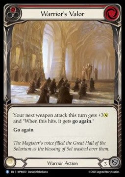 Warrior's Valor (Red) (Regular)