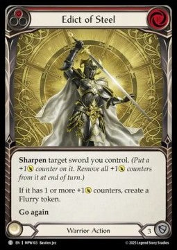 Edict of Steel (Red) (Rainbow Foil)