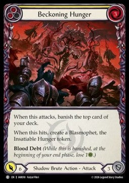 Beckoning Hunger (Yellow) (Rainbow Foil)