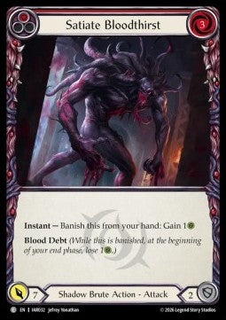 Satiate Bloodthirst (Red) (Rainbow Foil)