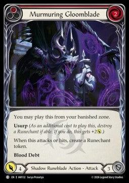 Murmuring Gloomblade (Red) (Regular)